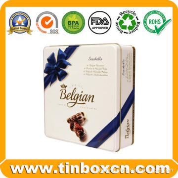 Square Chocolate Tin Box with Food Grade Metal Food Container